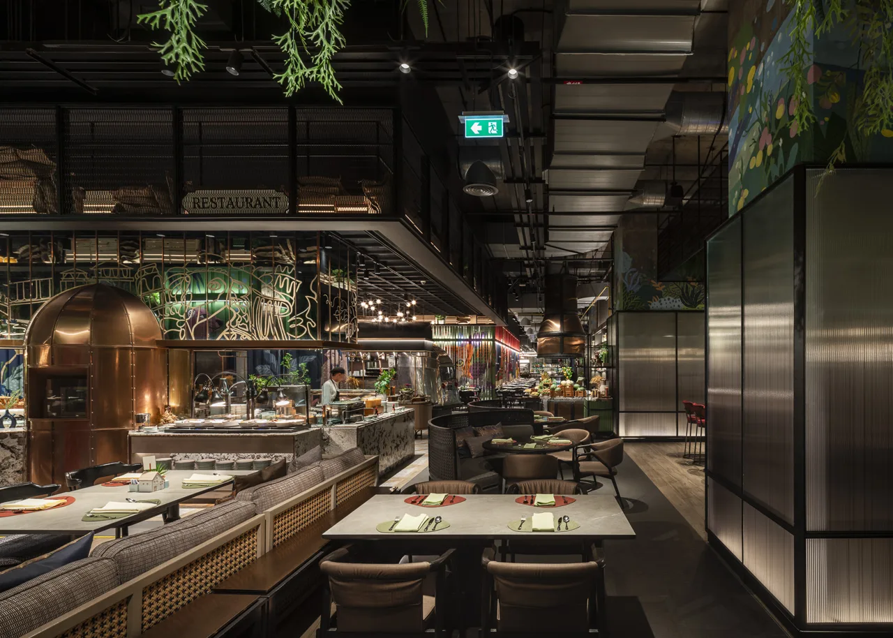 PIA_EGP 17 Level 6 All-day Dining – Kitchen All-day dining restaurant – open kitchen view, Level 6