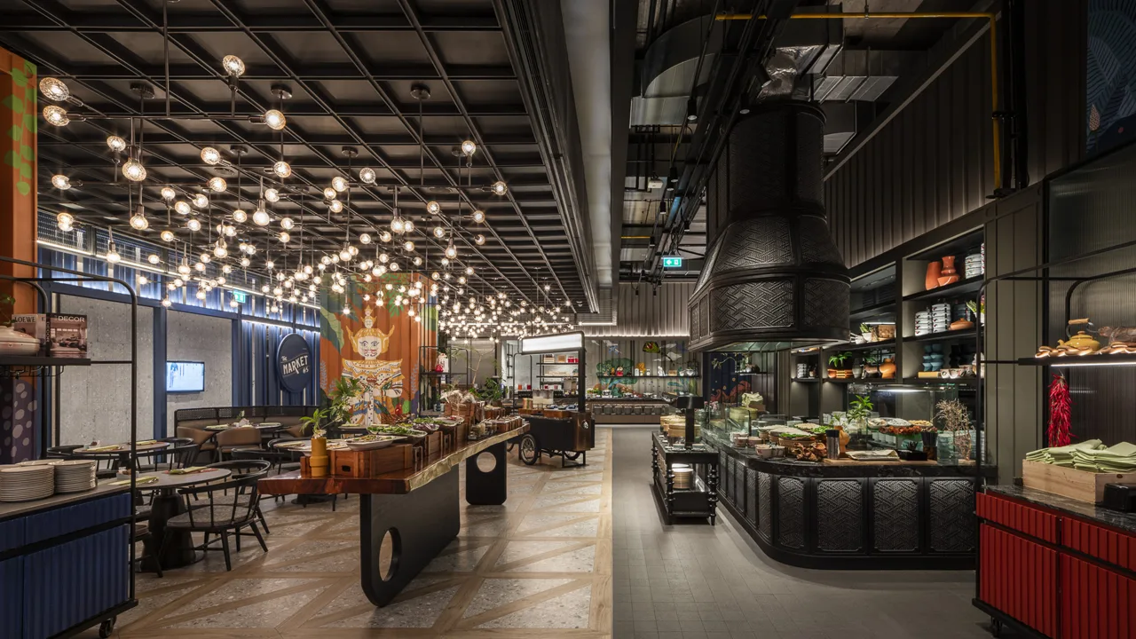PIA_EGP 19 Level 6 All-day Dining – Kitchen All-day dining restaurant – open kitchen view, Level 6
