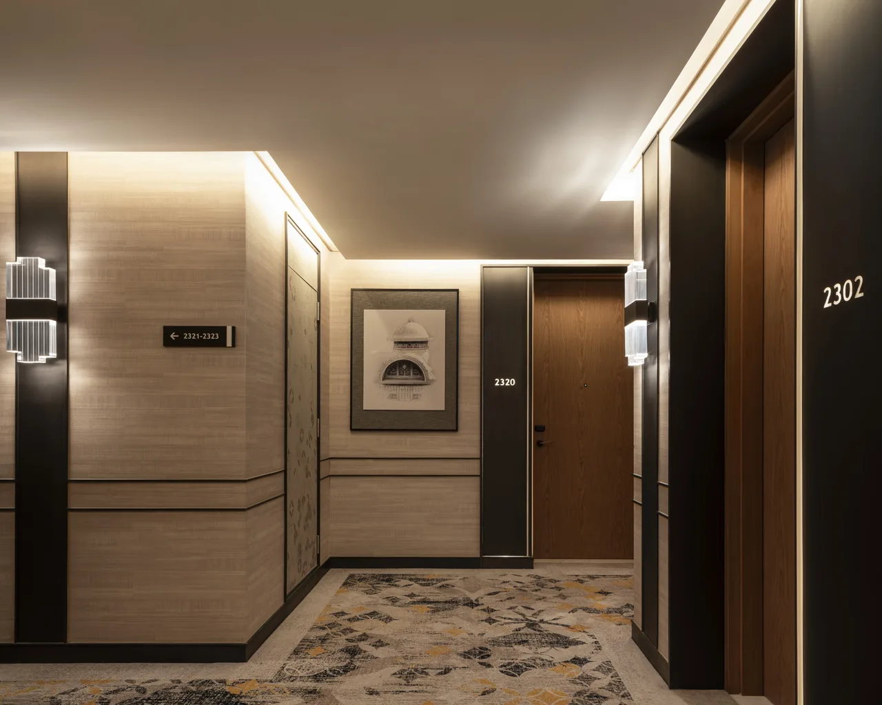 Eastin Governor Suite • Vestibule Governor Suite vestibule – timber pocket door