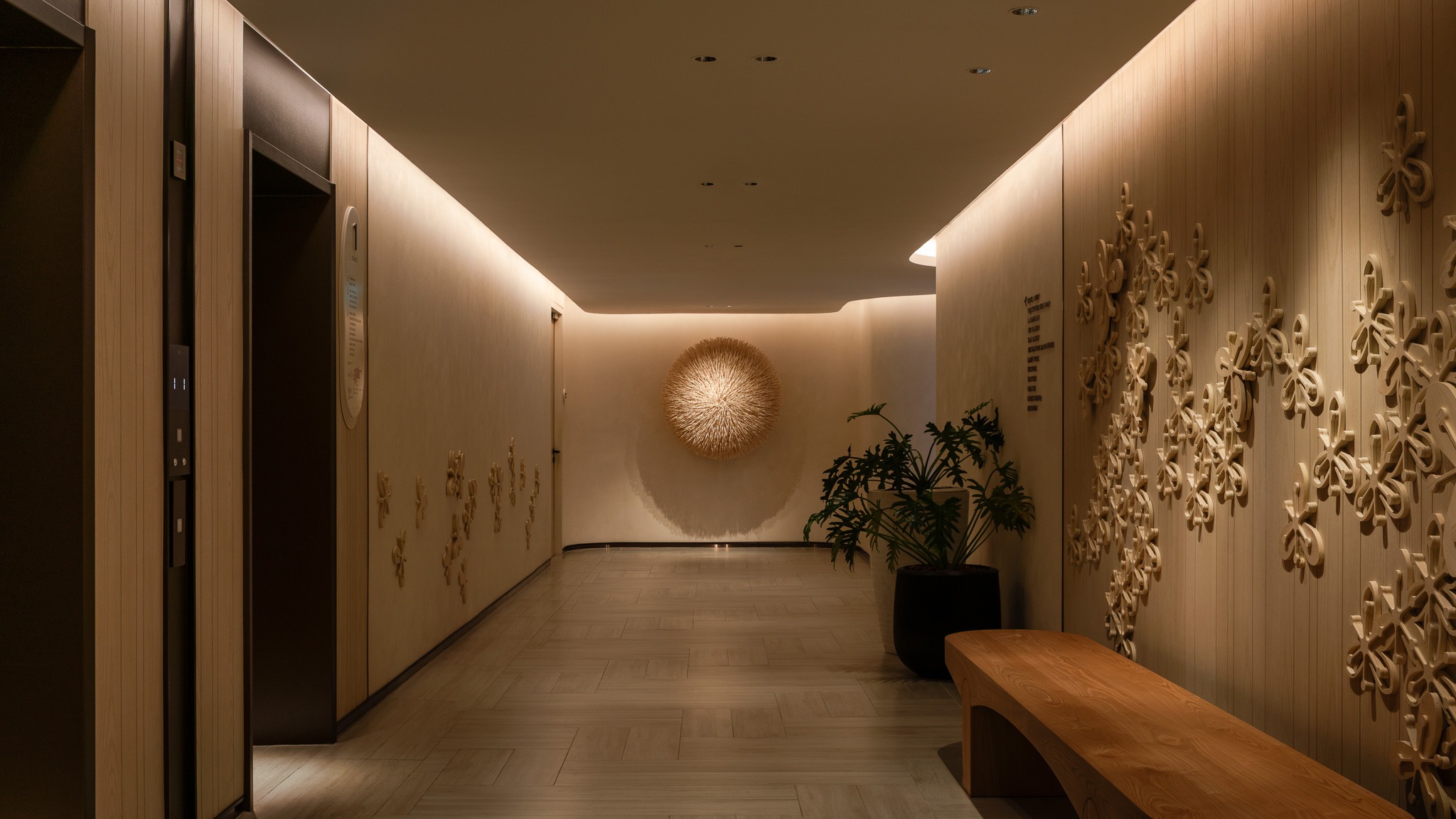 LIFT LOBBY at Pattaya Marriott Resort designed by PIA Interior