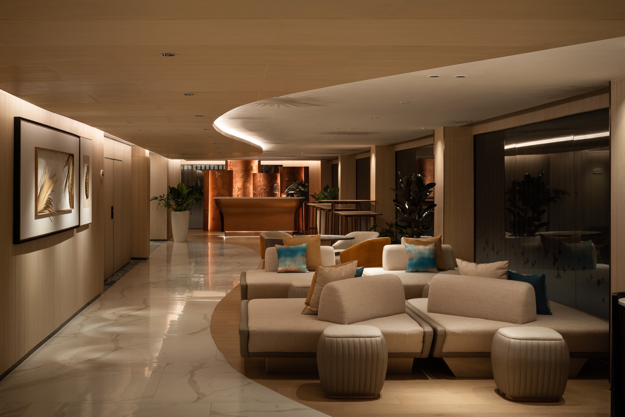 PRE-FUNCTION at Pattaya Marriott Resort designed by PIA Interior