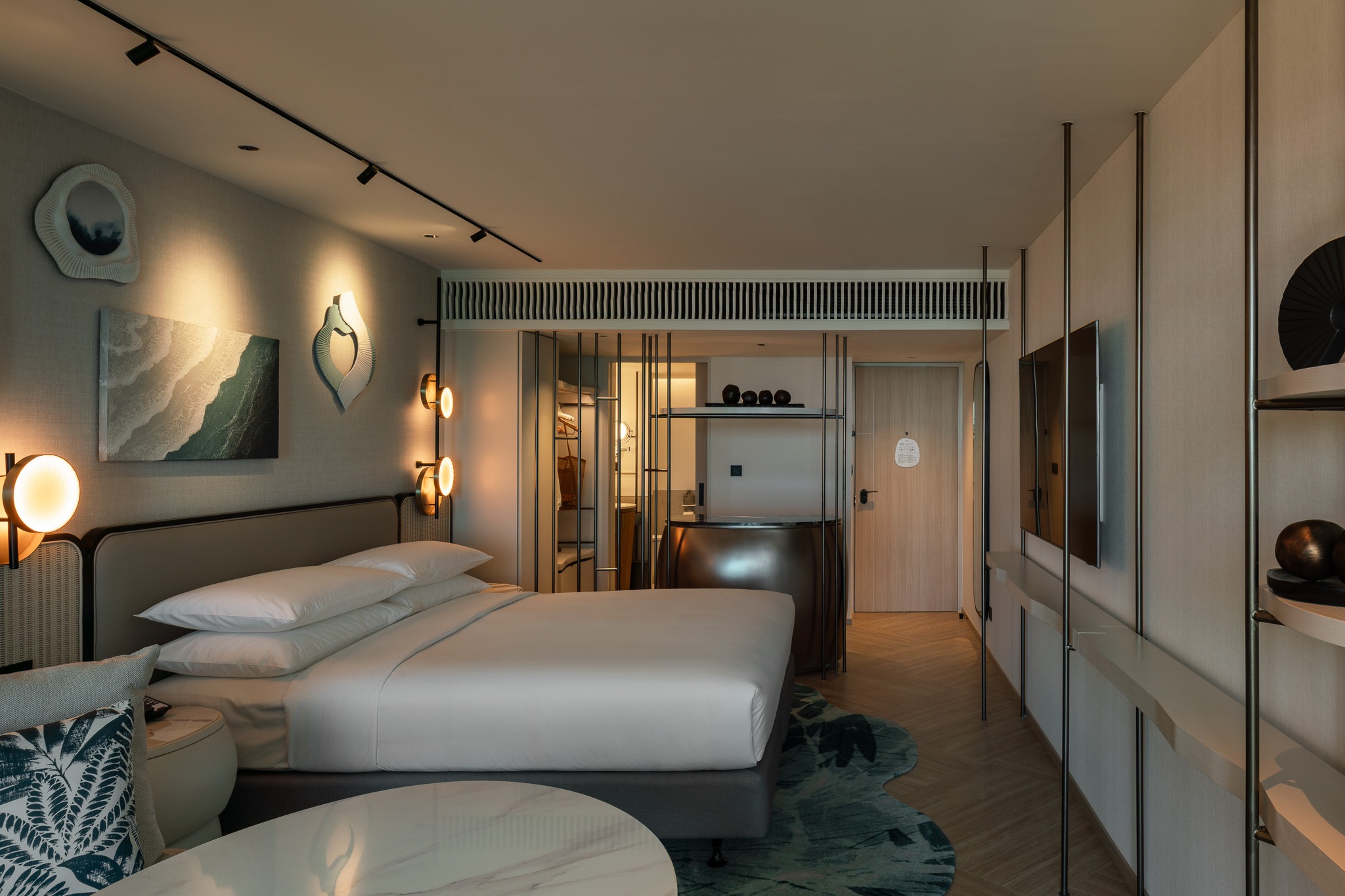 Premium Deluxe Room at Pattaya Marriott Resort designed by PIA Interior