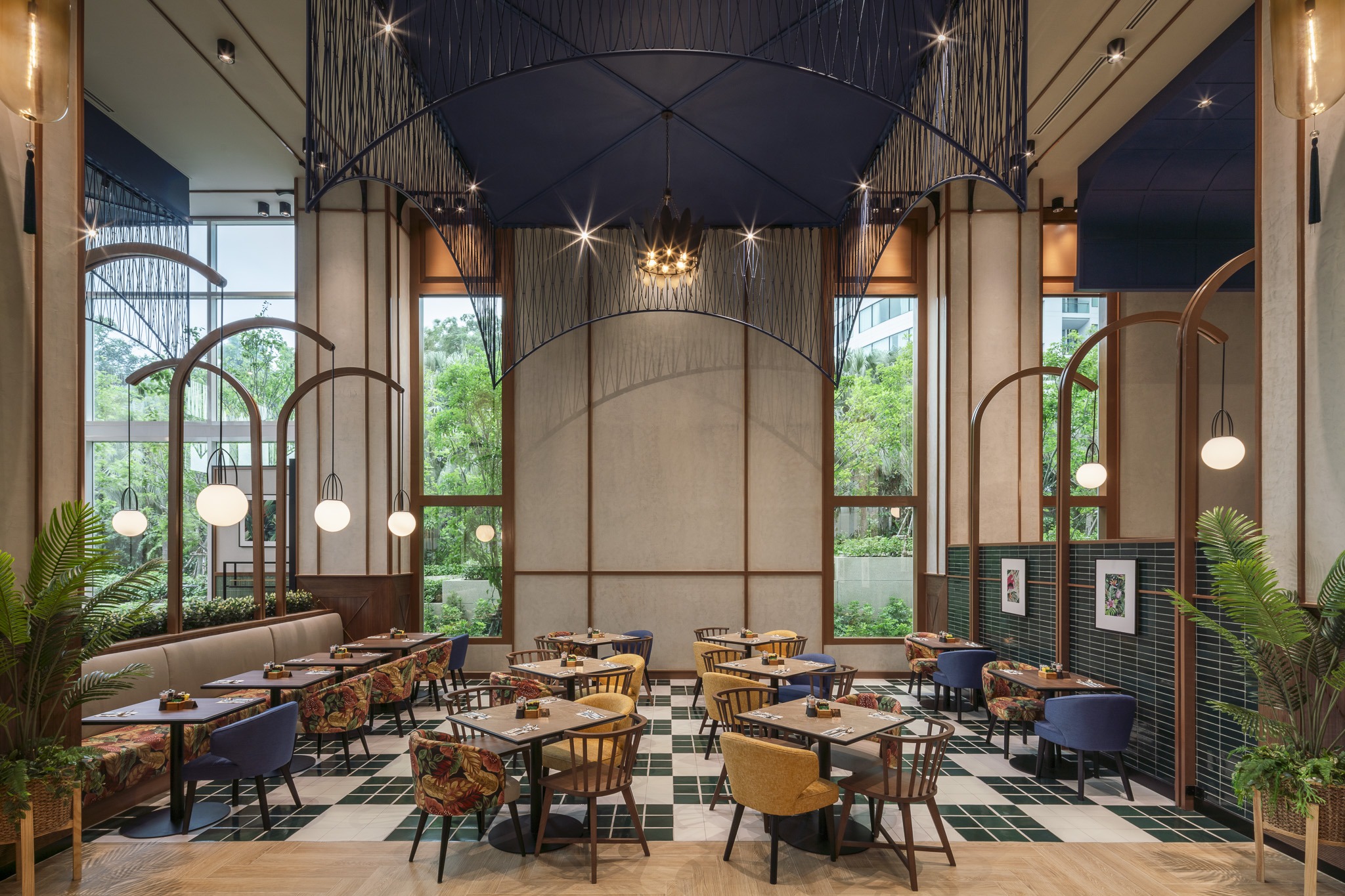 The Collective restaurant interior at Holiday Inn Pattaya, Thailand