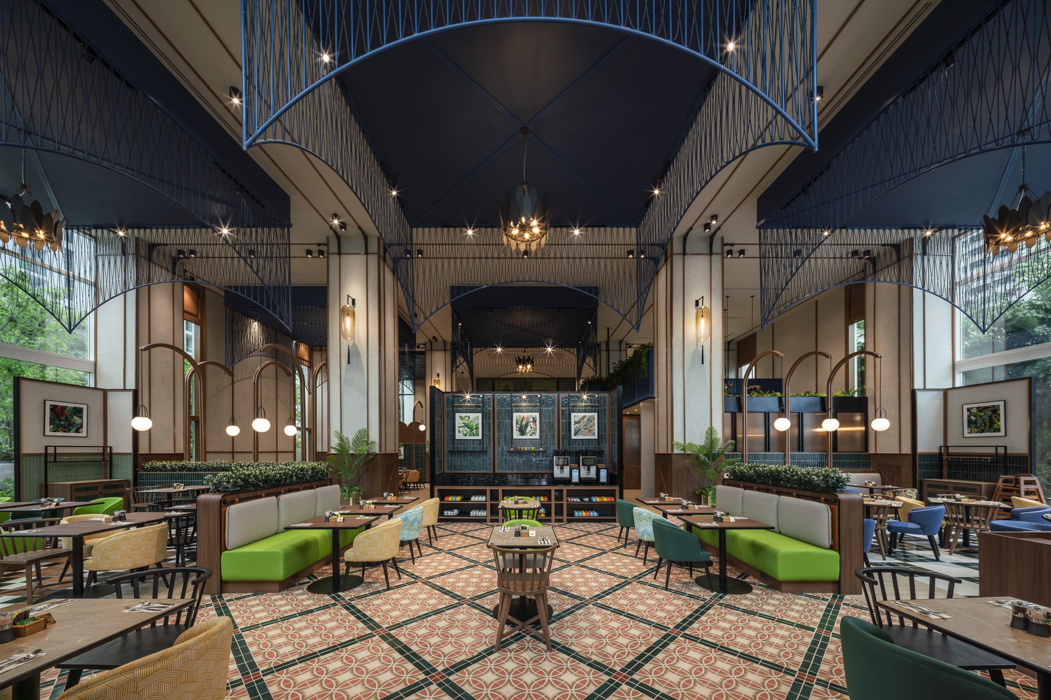 The Collective restaurant interior at Holiday Inn Pattaya, Thailand