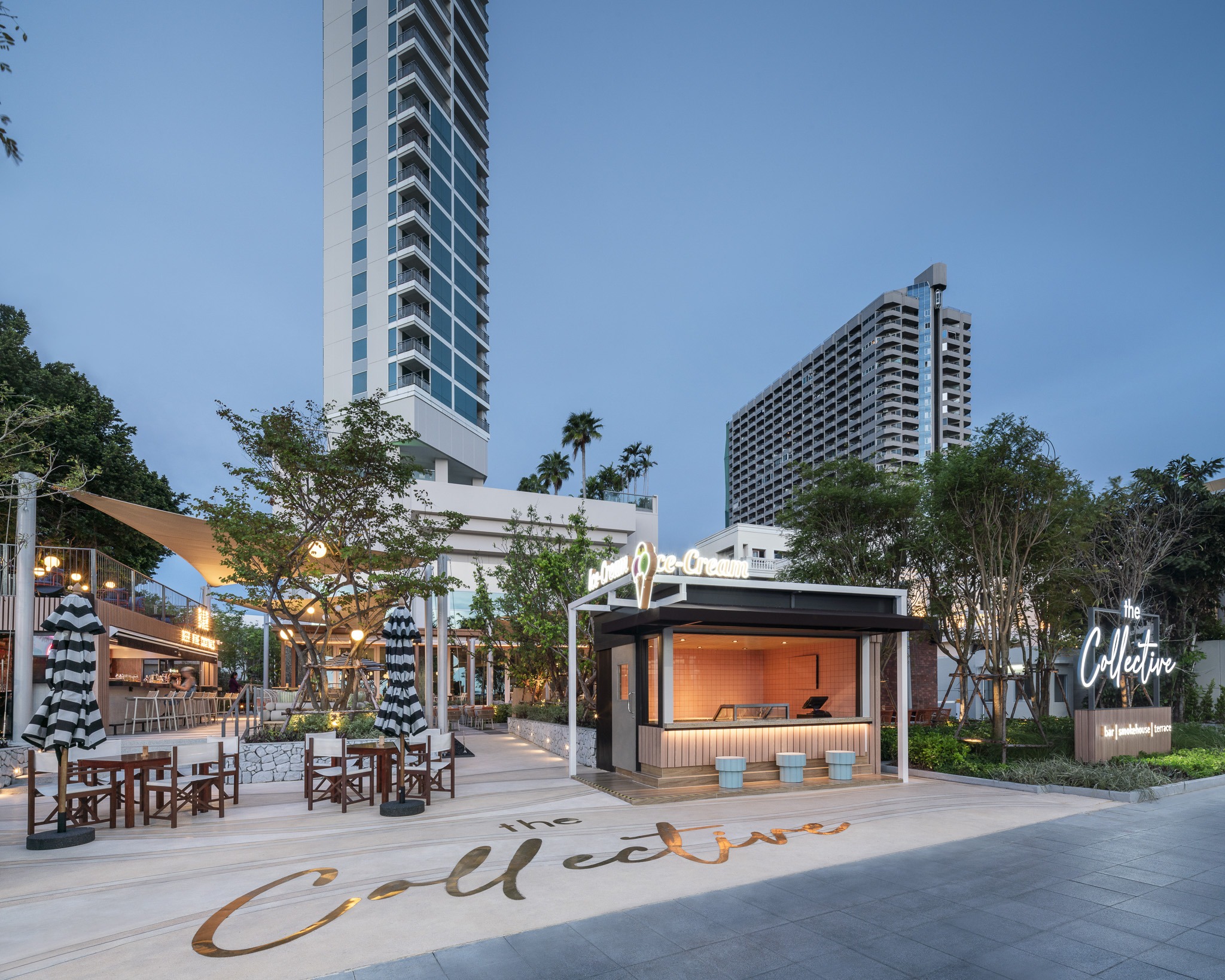 The Collective restaurant interior at Holiday Inn Pattaya, Thailand