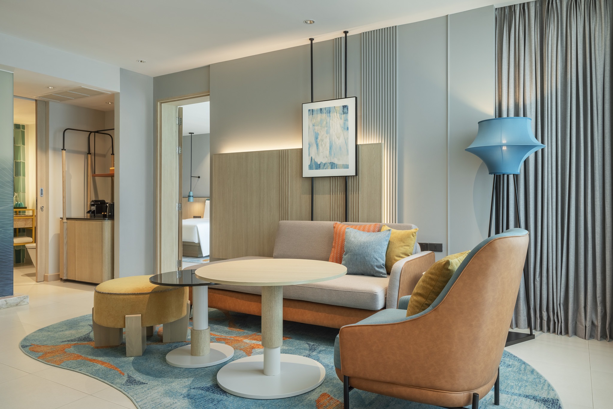 One Bedroom Suite living area at Holiday Inn Pattaya, Thailand