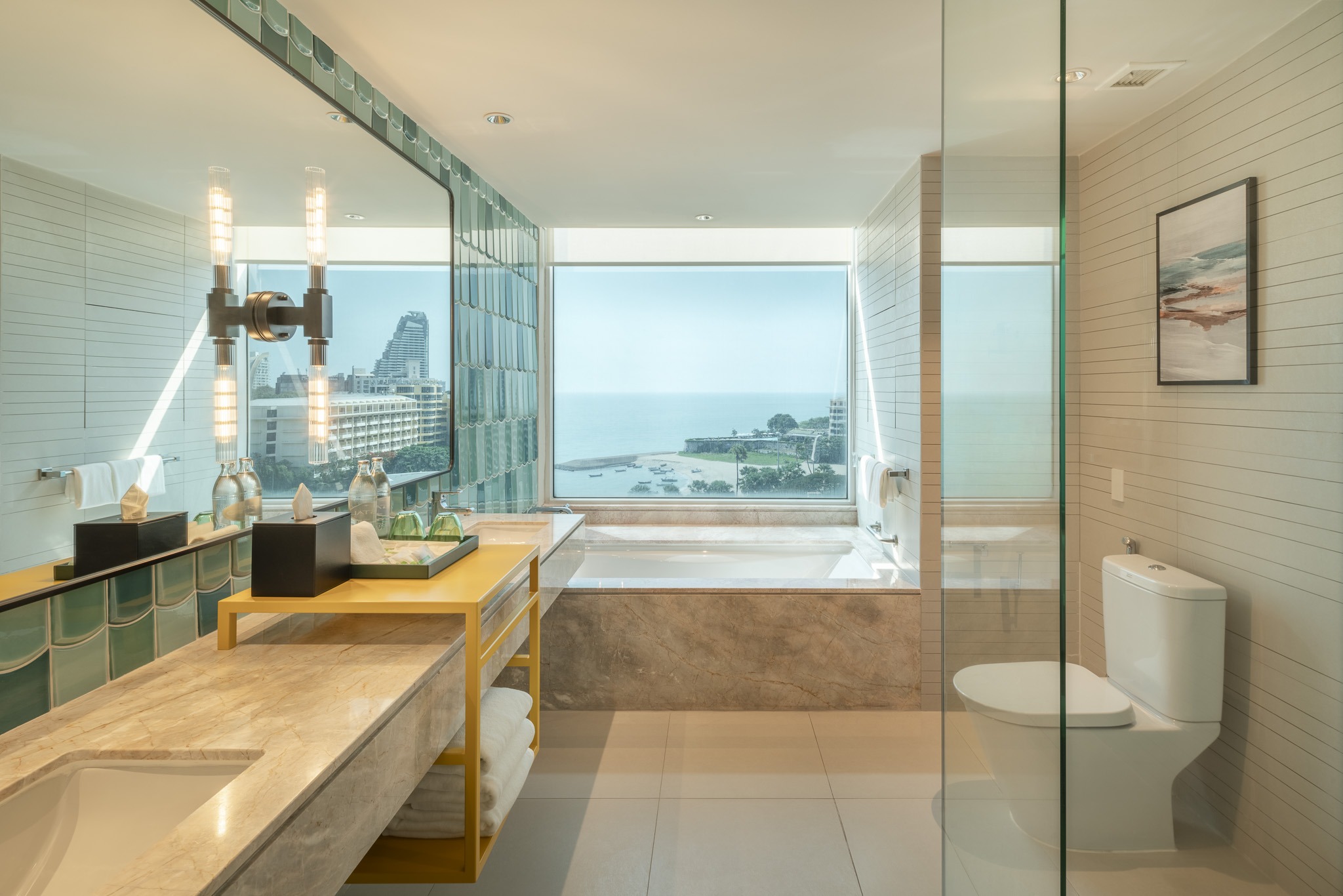 One Bedroom Suite living area at Holiday Inn Pattaya, Thailand