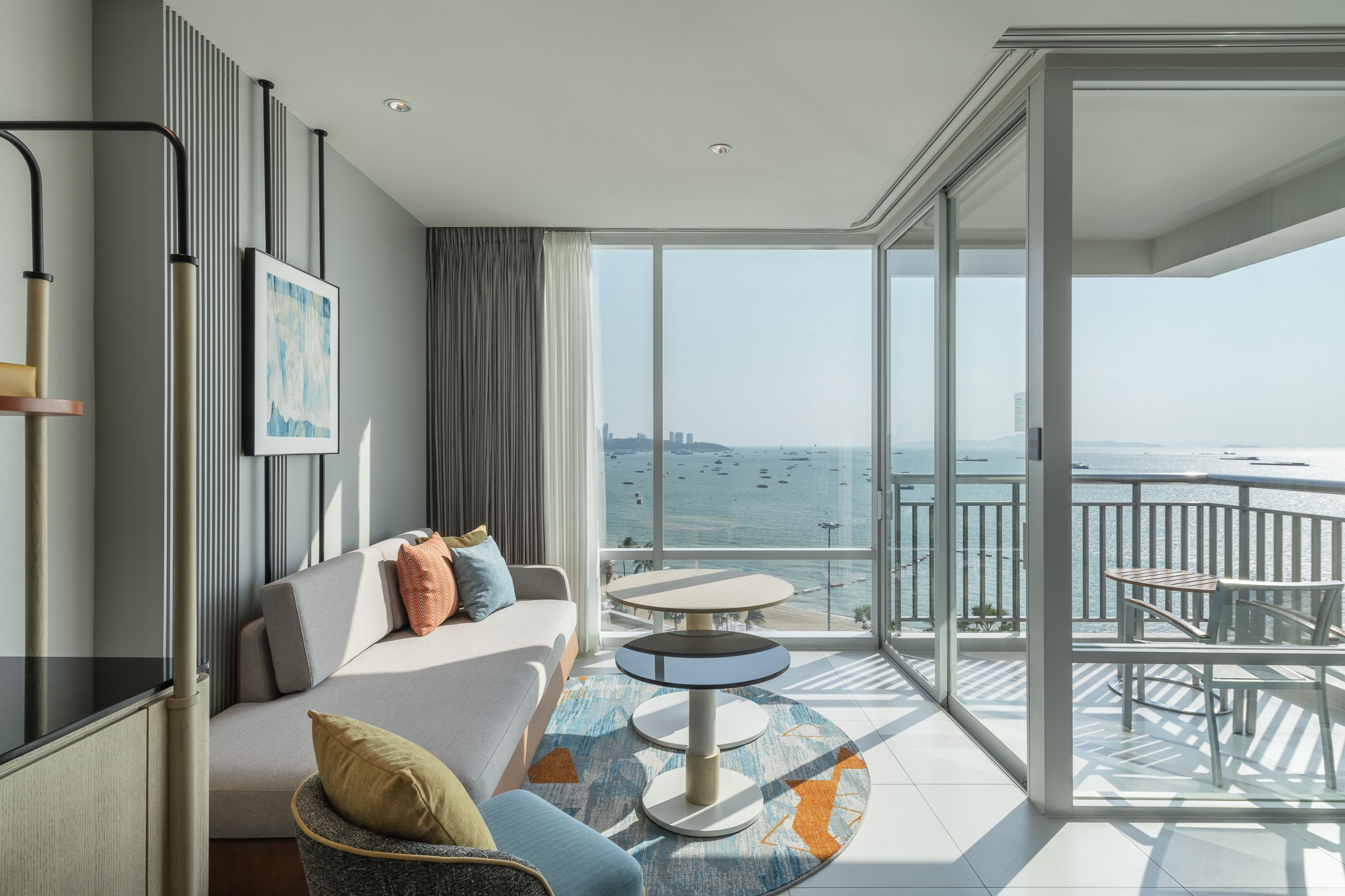 One Bedroom Suite living area at Holiday Inn Pattaya, Thailand